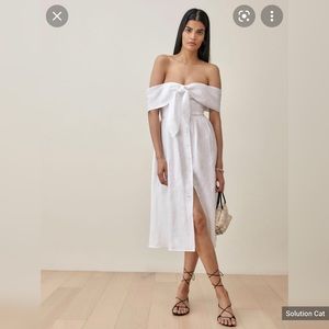 Reformation Barrington Linen Dress, size 4